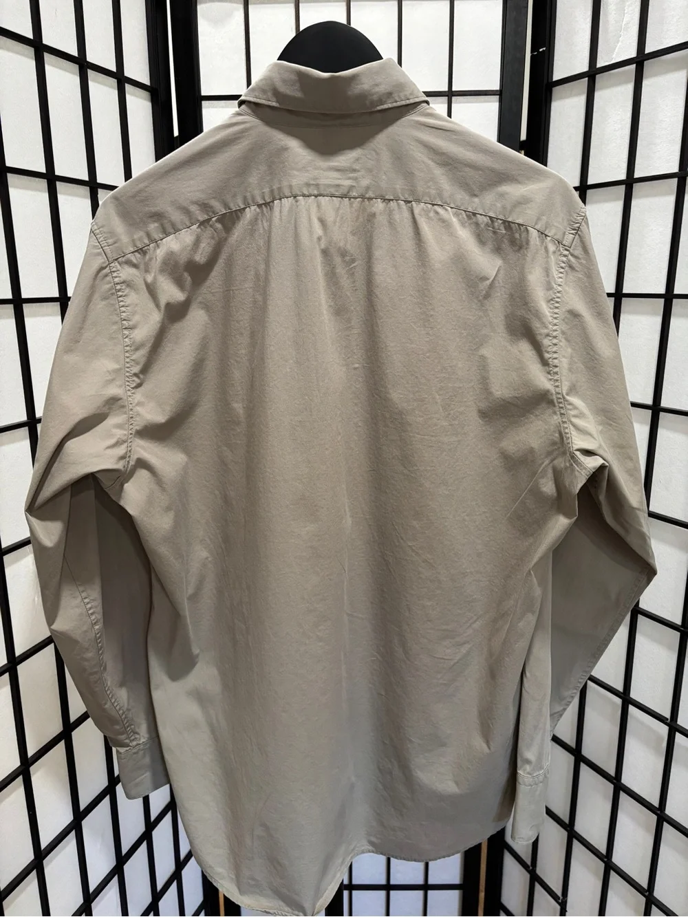 Banana Republic Classic Men’s M Taupe Stretch Cotton Button Up Dress Shirt